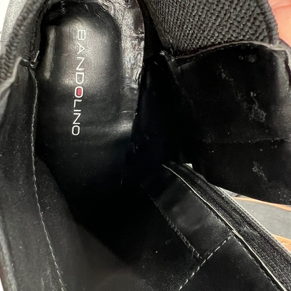 Bandolino Womens Black Kitten Heel Square Toe Ankle Booties Size 9 1/2 W - Picture 2 of 10